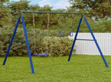 Outdoor Swing Set with Swing and Trapeze 3283580