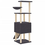 Cat Tree with Sisal Scratching Posts Dark Grey 153 cm 172117