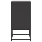 Bedside Cabinet Black 36x39x78 cm Steel 846566