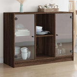 Sideboard Brown Oak 102x37x75.5 cm Engineered Wood 3295877