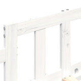 Day Bed without Mattress White 90x200 cm Solid Wood Pine 840371