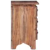 ZNTS Bedside Cabinet 30x30x51 cm Solid Mahogany Wood 283921