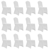 Chair Cover Stretch White 12 pcs 279090