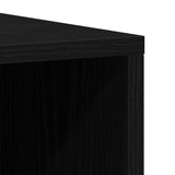Sink Cabinet Black Oak 80x33x60 cm Engineered Wood 862127