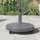 Outdoor Umbrella Base Dark grey wood look 48 x 48 x 32 cm 42010013