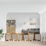 Foldable Dog Gate with Stands 6 pcs Old Wood 482 cm 892089