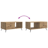 Coffee Table Artisan Oak 90 x 50 x 40 cm Engineered Wood 895654