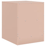 ZNTS Bedside Cabinet Pink 34.5x39x44 cm Steel 841753