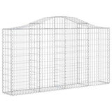 Arched Gabion Baskets 12 pcs 200x30x100/120 cm Galvanised Iron 3145440
