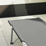 Folding Camping Bed 2 pcs Grey 62 x 194 x 42 cm Oxford fabric 42003125
