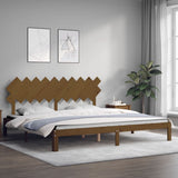 Bed Frame without Mattress Honey Brown 200x200 cm Solid Wood Pine 3193749