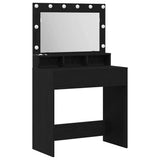 Dressing Table Black Oak 75.5 x 41 x 135 cm Engineered Wood 865110