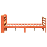 Bed Frame without Mattress Wax Brown 140x190 cm Solid Wood Pine 3306659