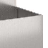 Garden Planter Silver 100 x 100 x 60 cm Stainless steel 865866