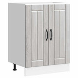 Sink Base Cabinet "Lucca" Grey Sonoma Engineered Wood 853683