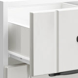 Kitchen Base Cabinet "Lucca" High Gloss White Engineered Wood 854232