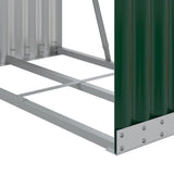 Log Holder Green 80x45x190 cm Galvanised Steel 364540