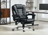 Office Chair with 6 Point Massage and Back Heat, PU Desk Chair with Footrest Adjustable Height and T3398P342234
