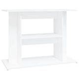 Aquarium Stand White 80x35x60 cm Engineered Wood 833575