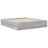 Bed Frame Grey Sonoma 180 x 200 cm Engineered Wood 3408646