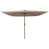 Garden Parasol Taupe 295 x 295 x 245 cm Polyester and Steel 42003663