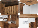 Bathroom Cabinet Set 5 pcs Old Wood Engineered Wood 3407309