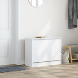 Shoe Cabinet White 80x34x63 cm Engineered Wood 839959