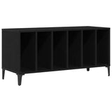 Record Cabinet Black Oak 100 x 38 x 48 cm Engineered Wood 862869