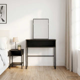 Dressing Table Black Oak 81 x 40 x 131 cm Engineered Wood 8007689