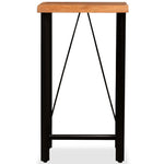 ZNTS Bar Table Solid Acacia Wood 60x60x107 cm 245435