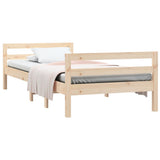 Bed Frame without Mattress 90x190 cm Single Solid Wood Pine 821634
