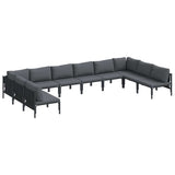 Garden Sofa Set Anthracite Steel 3379012