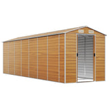 Garden Shed Light brown Galvanised steel Large Garden Shed 3188281