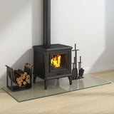Fireplace Glass Plate Rectangular 120x50 cm 324131