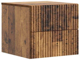 Wall-Mounted Bedside Cabinet 2 pcs Old Wood 33 x 34.5 x 40 cm 898482