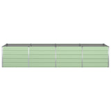 Planter Pastel Green 385 x 100 x 75 cm Galvanised Steel 42018276