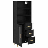 Highboard Black Oak 69.5 x 32.5 x 180 cm Engineered Wood 3416209