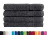 Premium Bath Towels "SOLUND" 4 pcs Anthracite 100x150 cm 600 gsm 137165