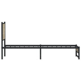 Metal Bed Frame without Mattress Sonoma Oak 80x200 cm 4007877