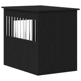Dog Crate Furniture Black Oak 55x80x68 cm Engineered Wood 862176