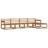 Outdoor Sofa Set 5 pcs Natural Solid Acacia Wood 3367427