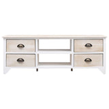 TV Cabinet 108x30x40 cm Solid Paulownia Wood 338520