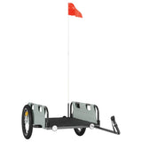 Bike Trailer Grey Oxford Fabric and Iron 94168