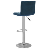 Bar Stools 2 pcs Blue Velvet 333691