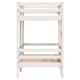 Bunk Bed without Mattress White 90x200 cm Solid Wood Pine 3284219