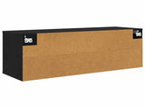 Wall-mounted TV Cabinet RAALTE 102 x 33 x 40 cm Black Oak 8007156