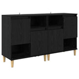 Sideboards 2 pcs Black Oak 60 x 35 x 70 cm Engineered Wood 3415589