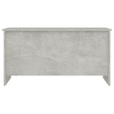 Coffee Table Concrete Grey 102x55.5x52.5 cm Engineered Wood 809669