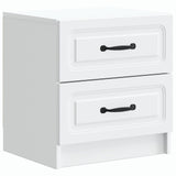 Bedside Cabinet 2 pcs White 43 x 34.5 x 44.5 cm Engineered Wood 895676