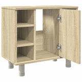 Bathroom Cabinet Sonoma Oak 60x32x53.5 cm Engineered Wood 856142